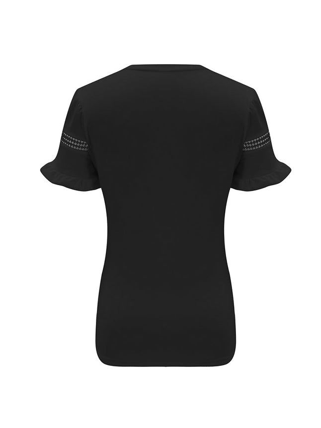 HOLLOW RUFFLED TOPS - BEYOU Apparel and Accessories, LLC