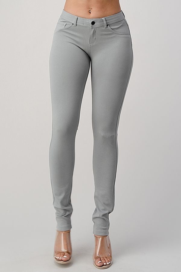 IN STYLE SKINNY JEANS WITH AN ULTRA-HIGH WAIST 5-POCKET - BEYOU Apparel and Accessories