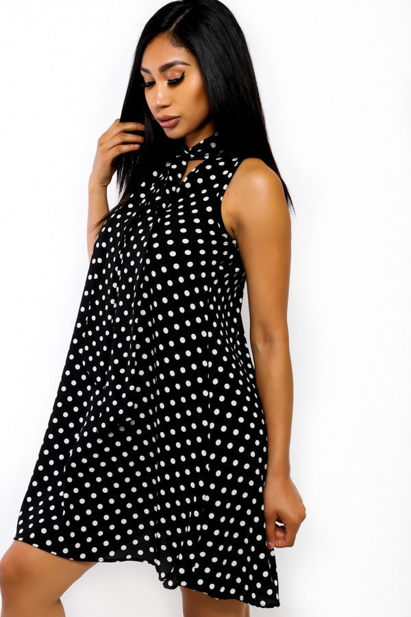 SLEEVELESS TUNIC MINI DRESS - BEYOU Apparel and Accessories