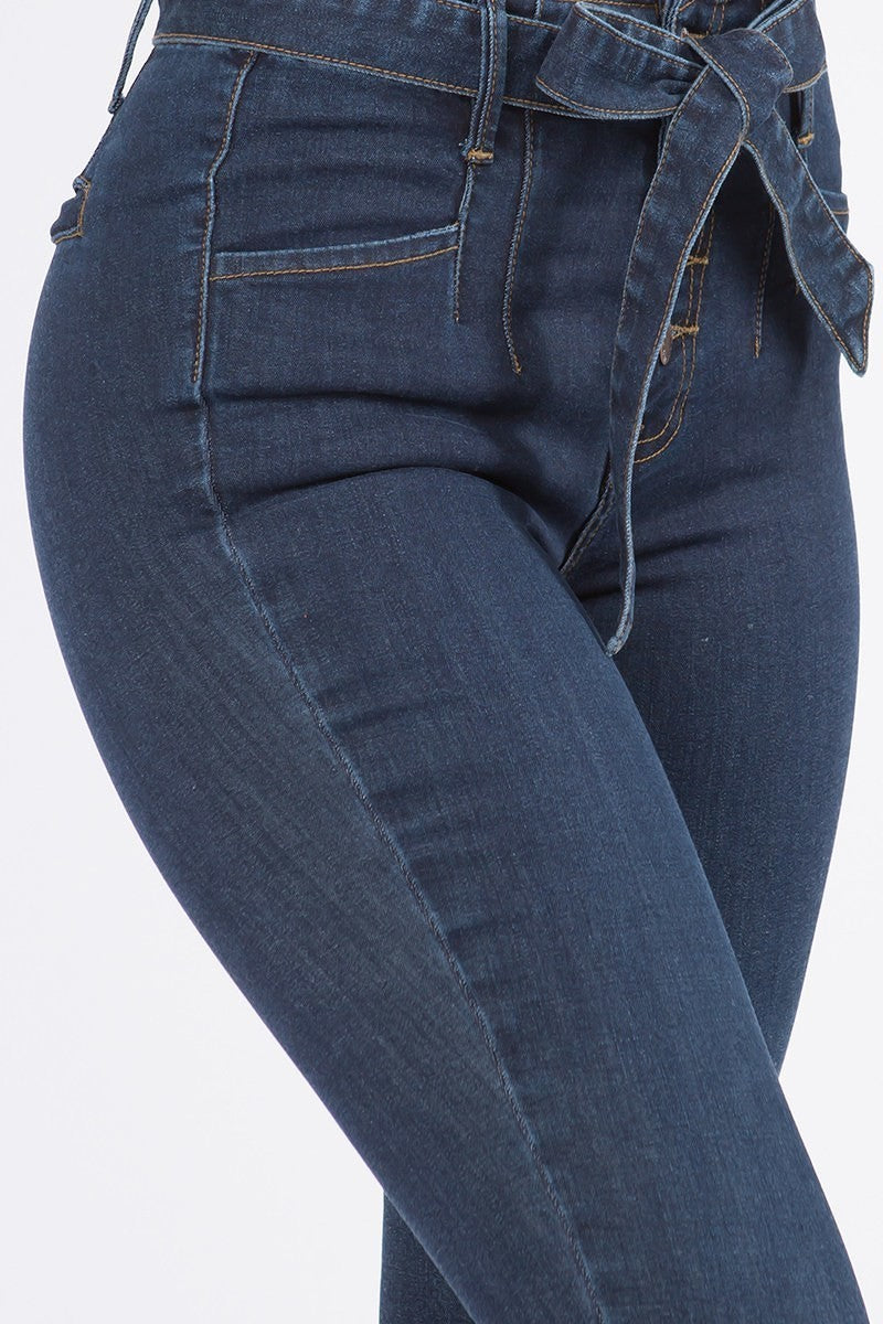 IN STYLE HIGH WAIST JEANS SKINNY FIT BOTTOM - BEYOU Apparel and Accessories