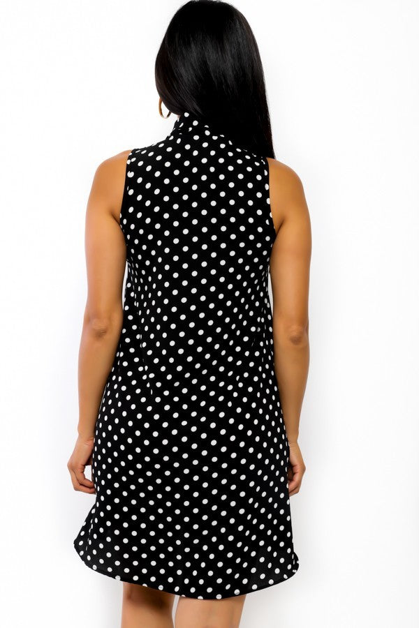 SLEEVELESS TUNIC MINI DRESS - BEYOU Apparel and Accessories