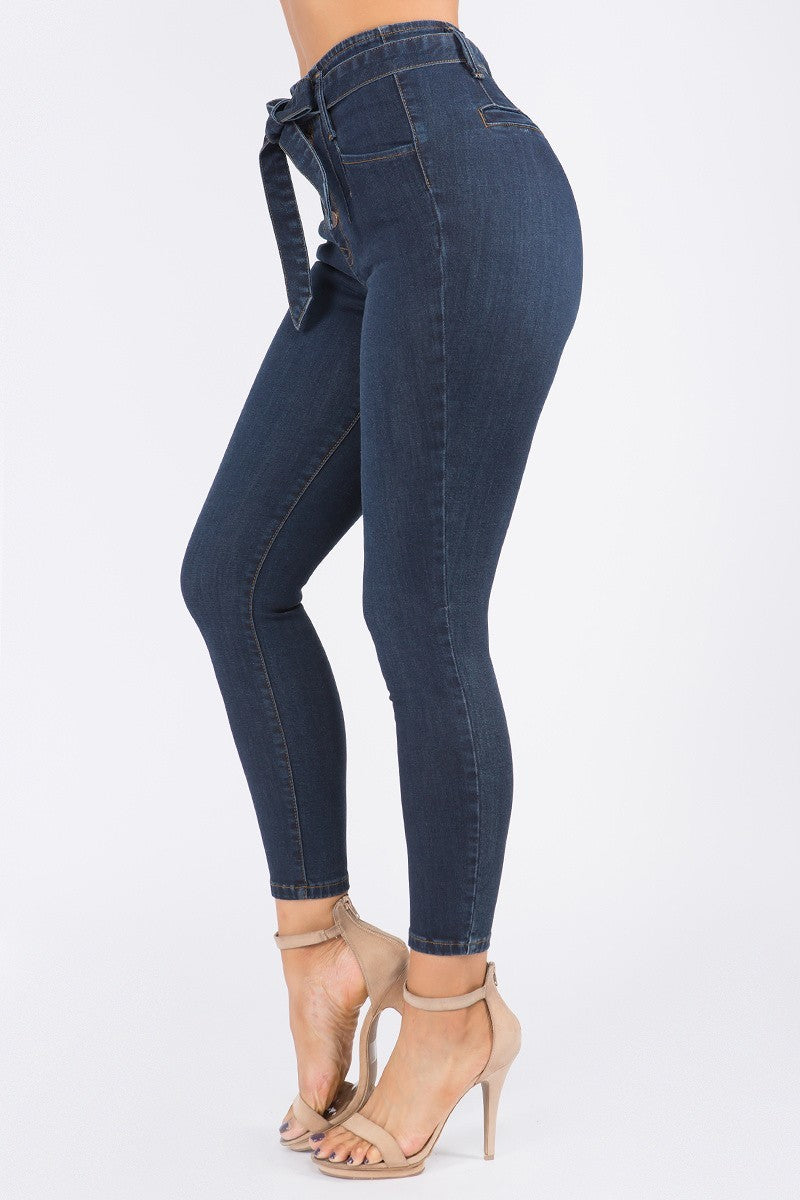 IN STYLE HIGH WAIST JEANS SKINNY FIT BOTTOM - BEYOU Apparel and Accessories