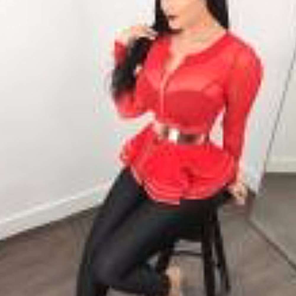 RUFFLE SHEERED LONGSLEEVE JACKET - BEYOU Apparel and Accessories, LLC