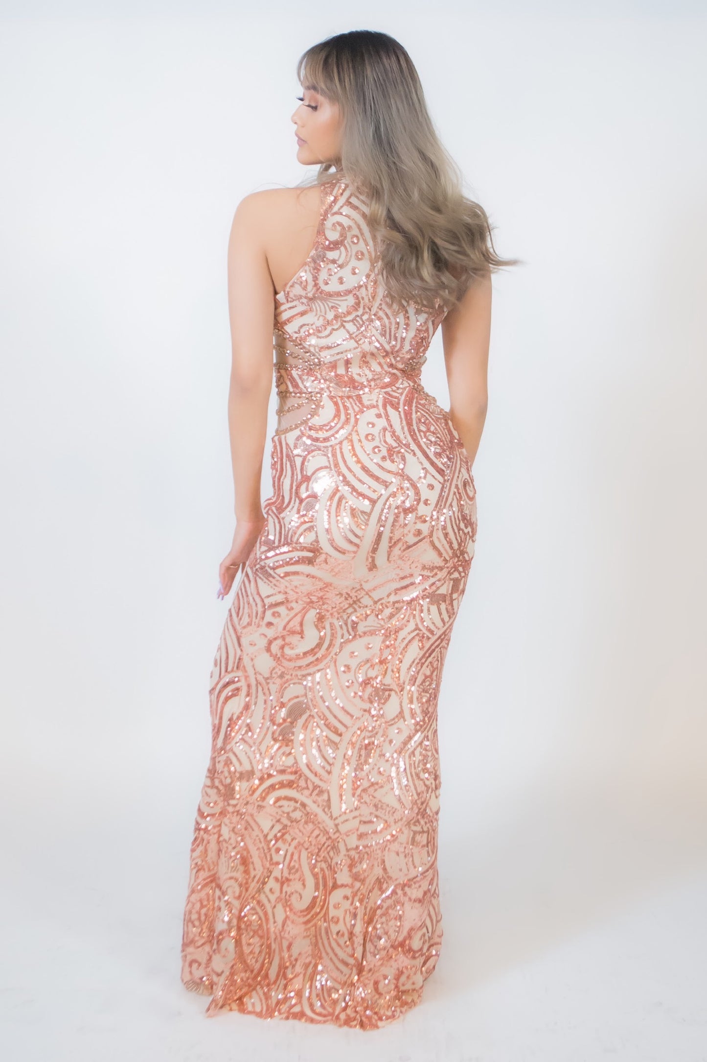 Temperament Boutique Sequined Hollow Out Fitted Evening Dresses - BEYOU Apparel and Accessories, LLC