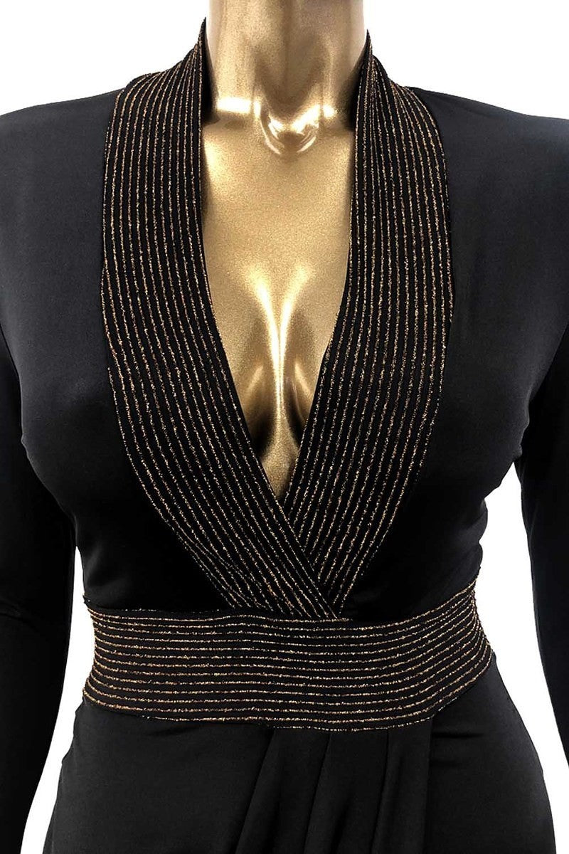 New Arrival Mary Sinobio Style Inspired Long Sleeve Midi Dress - BEYOU Apparel and Accessories
