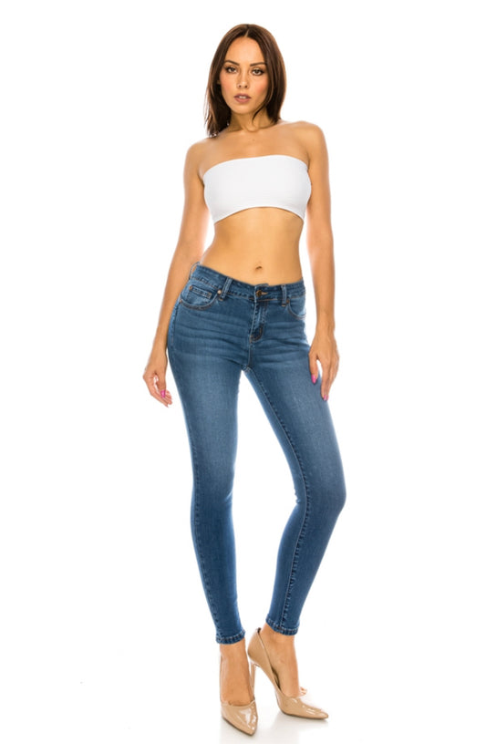 CLASSIC MID RISE ANKLE SKINNY JEANS BOTTOM WEAR - BEYOU Apparel and Accessories, LLC