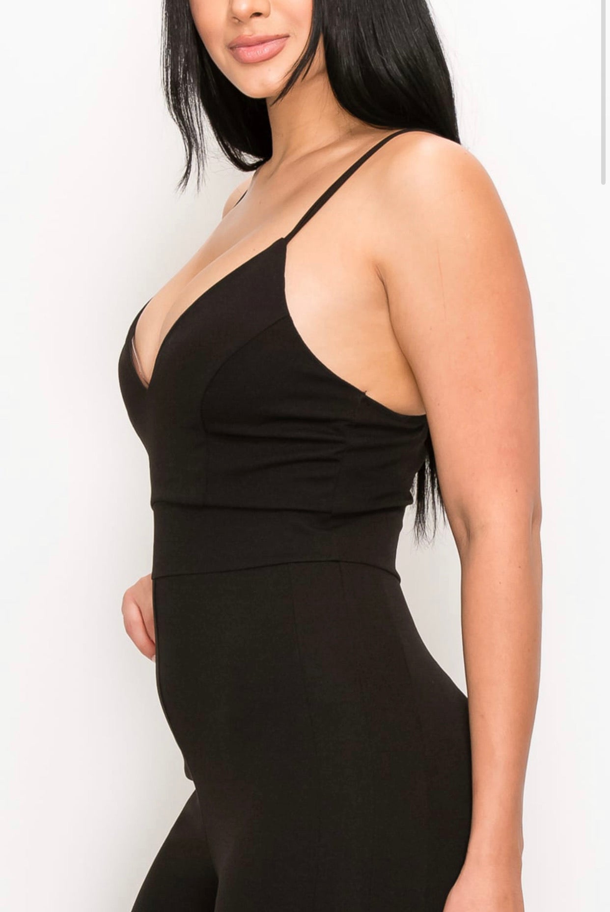 SIDE STRING CRISS CROSS EYELET METRO GAL JUMPSUIT NEW ARRIVALS - BEYOU Apparel and Accessories, LLC