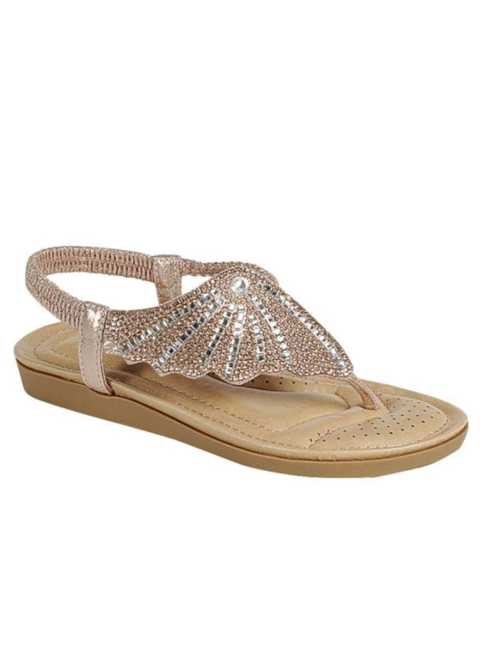 KIDS SIZE SANDALS WITH SPARKLES FOR GIRLS - BEYOU Apparel and Accessories, LLC