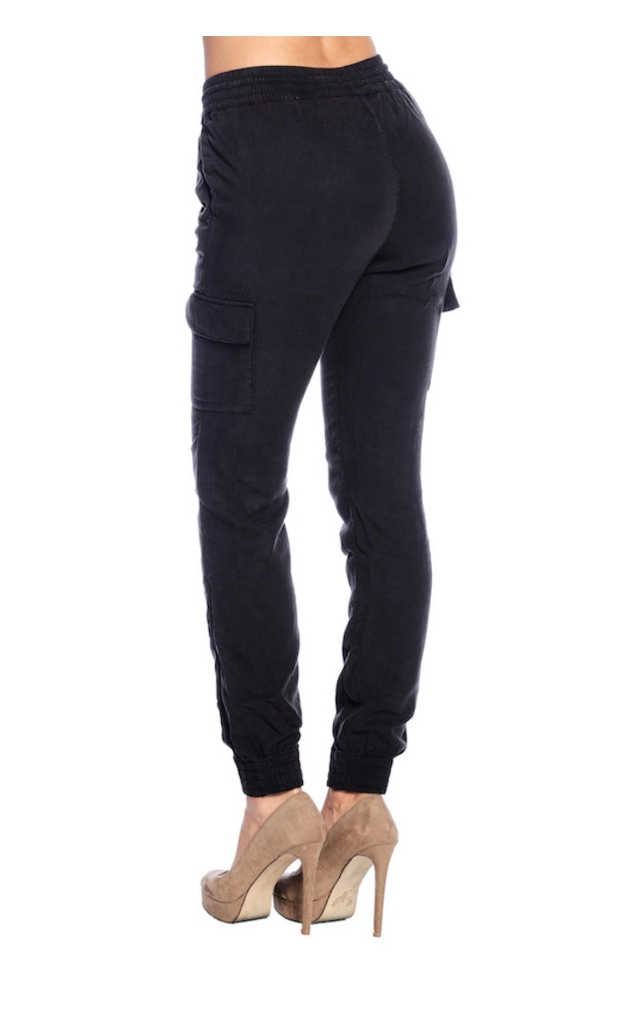 SOLID COMFORTABLE LOSE SKINNY STRETCHABLE WAIST JOGGER PANTS - BEYOU Apparel and Accessories, LLC