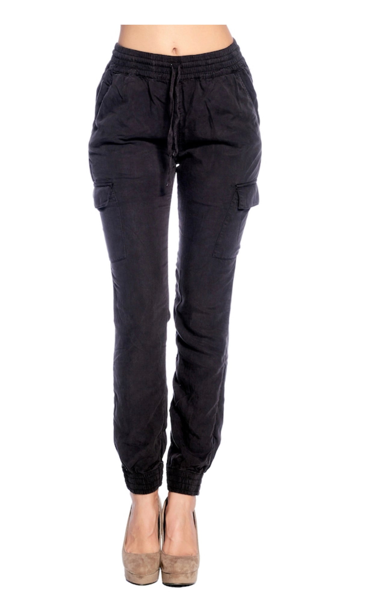 SOLID COMFORTABLE LOSE SKINNY STRETCHABLE WAIST JOGGER PANTS - BEYOU Apparel and Accessories, LLC