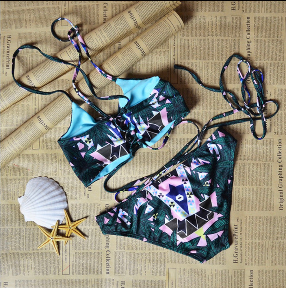 2 PIECE SWIMWEAR WITH FLORAL PRINT STYLE - BEYOU Apparel and Accessories, LLC