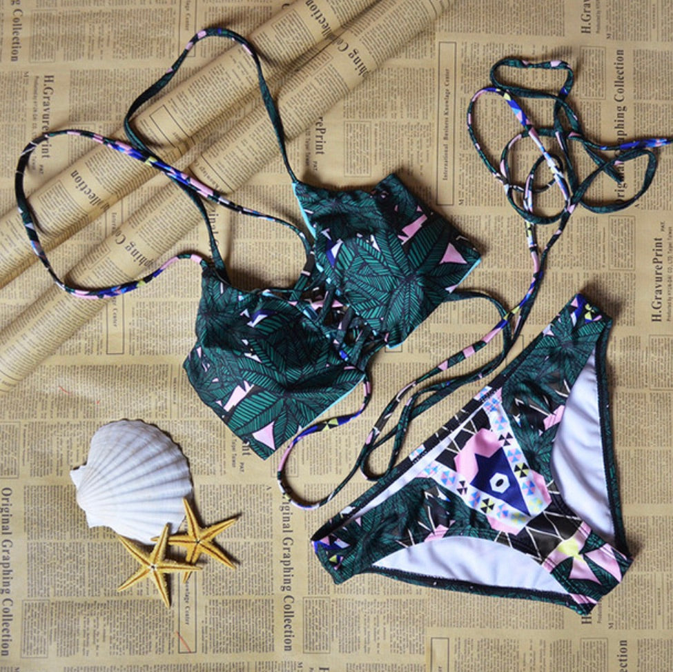 2 PIECE SWIMWEAR WITH FLORAL PRINT STYLE - BEYOU Apparel and Accessories, LLC