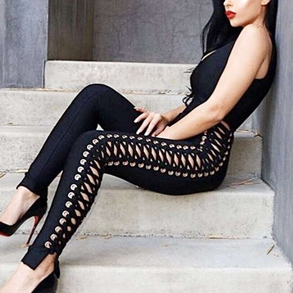 Sexy Outgoing Tie- Up Jumpsuit - BEYOU Apparel and Accessories, LLC