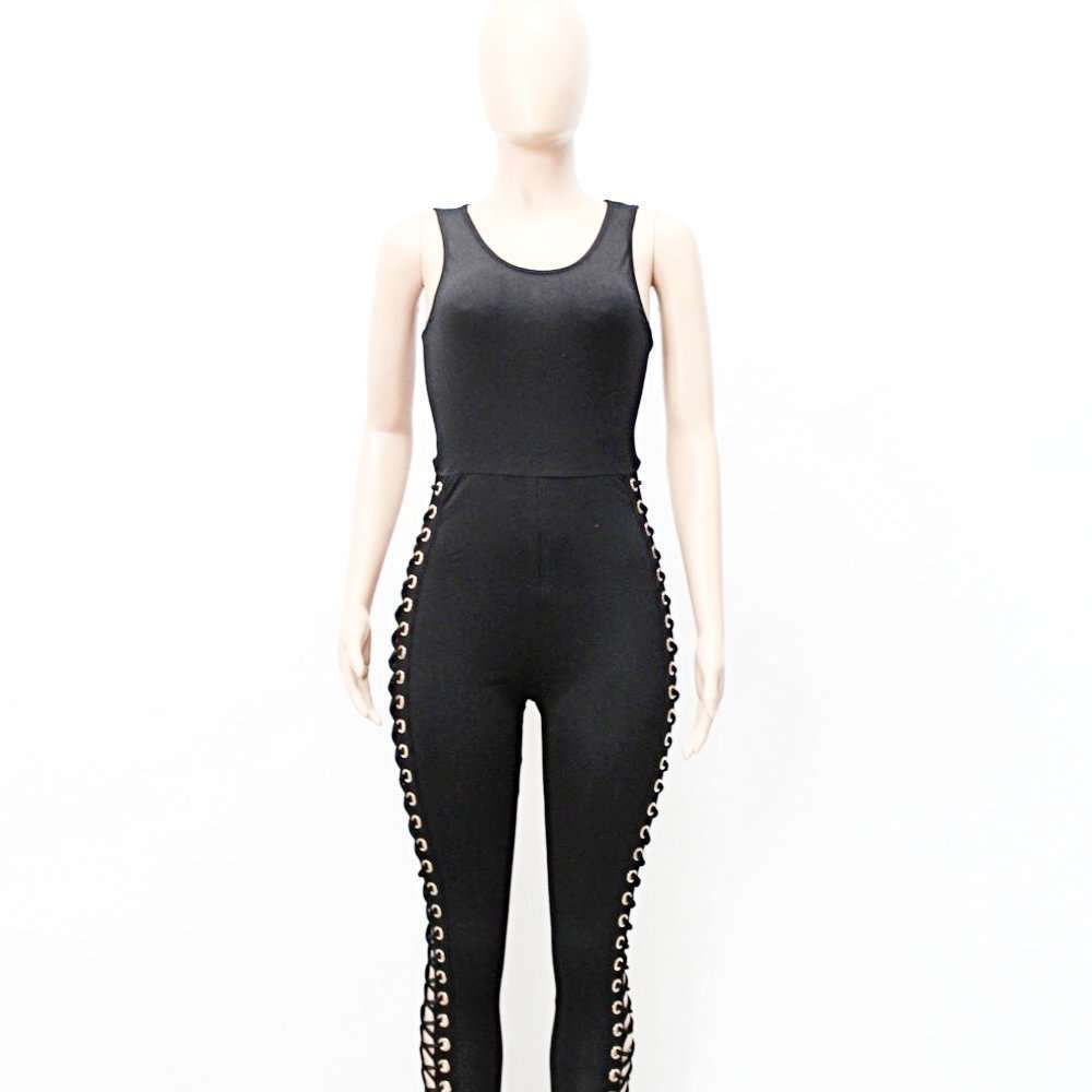 Sexy Outgoing Tie- Up Jumpsuit - BEYOU Apparel and Accessories, LLC