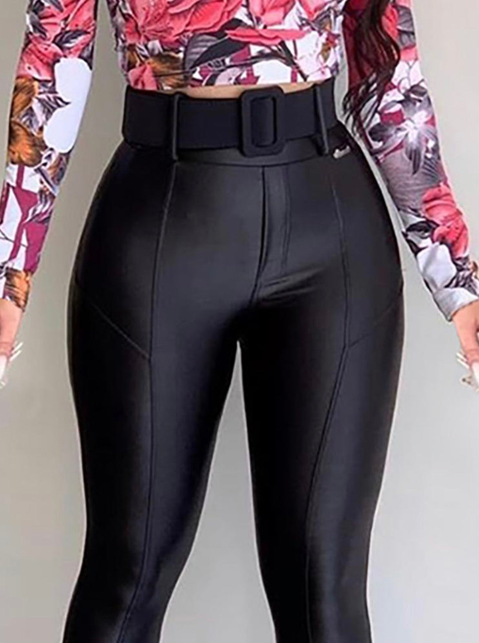 Skinny Smart Waist Black Pants - BEYOU Apparel and Accessories, LLC